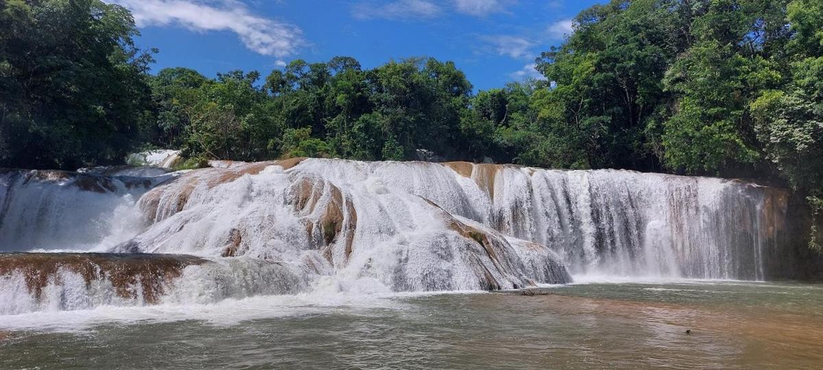 Posada Tzeltal Arroyo Agua Azul المظهر الخارجي الصورة
